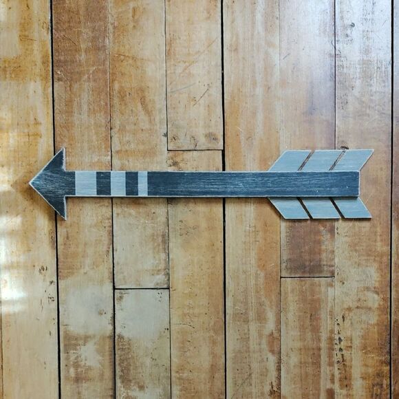 Hobby Lobby Other - Rustic Gray Arrow Wall Decor Camping Boys Room Hobby Lobby Black